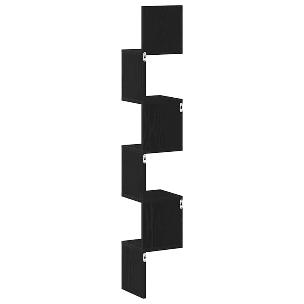 8721158770554_wbg-ba_en_hd_2 vidaXL Corner Shelf Black oak 20 x 20 x 127.5 cm Engineered Wood - Image 4
