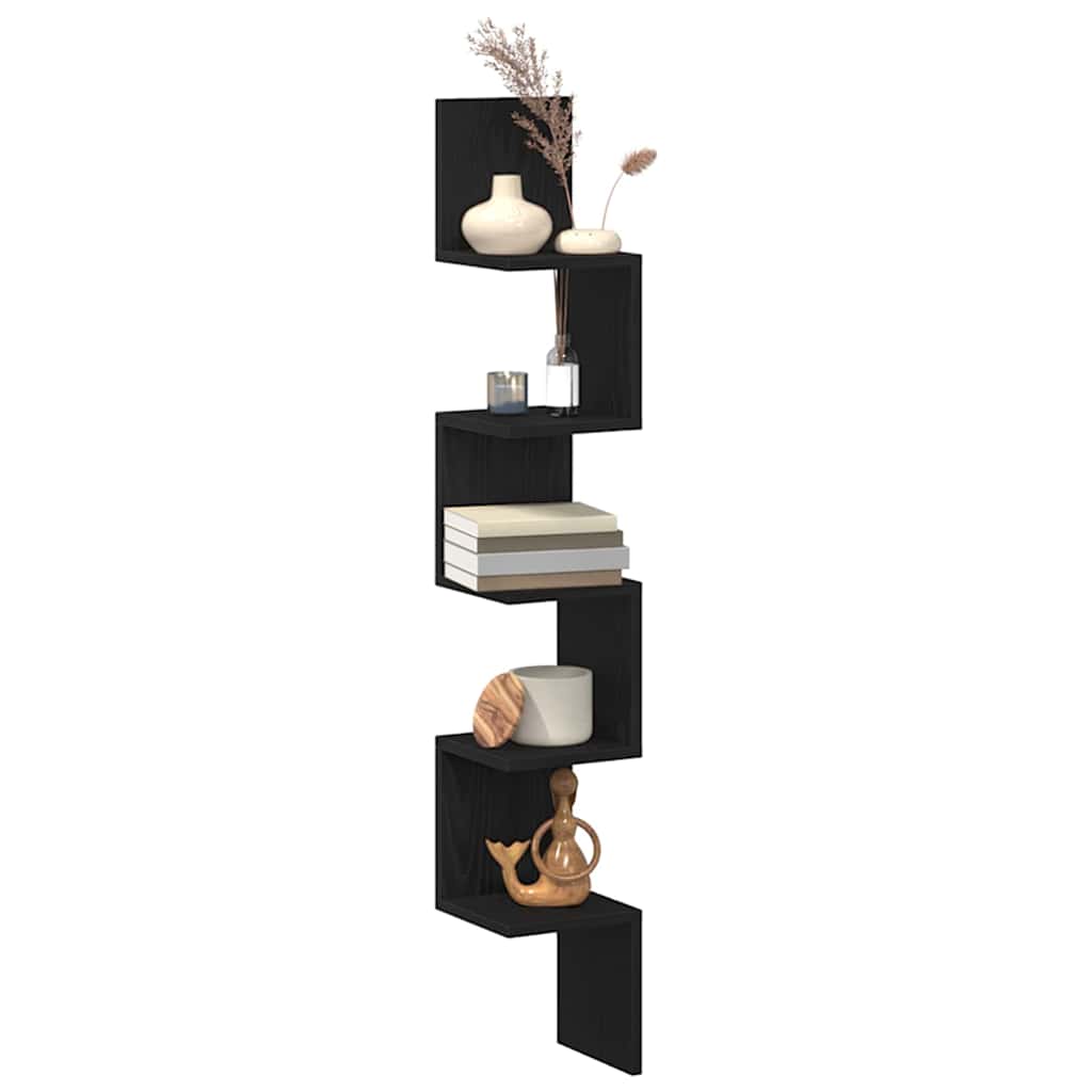 8721158770554_wbg-mo_en_hd_1 vidaXL Corner Shelf Black oak 20 x 20 x 127.5 cm Engineered Wood - Image 3