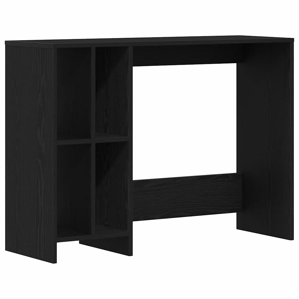 8721158770639_wbg-an-m_en_hd_1 vidaXL Desk with Shelf Black Oak 102.5 x 35 x 75 cm Engineered wood - Image 2