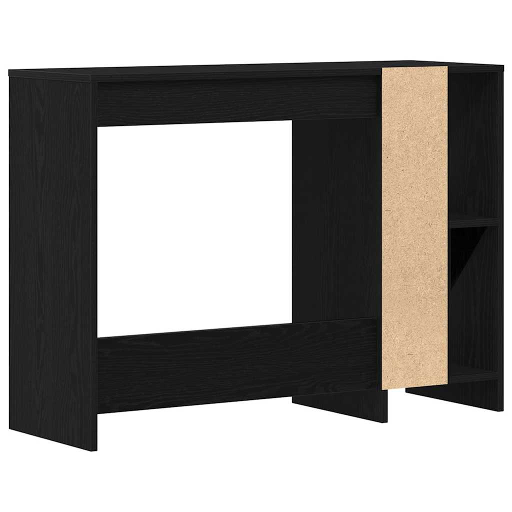 8721158770639_wbg-ba_en_hd_2 vidaXL Desk with Shelf Black Oak 102.5 x 35 x 75 cm Engineered wood - Image 5