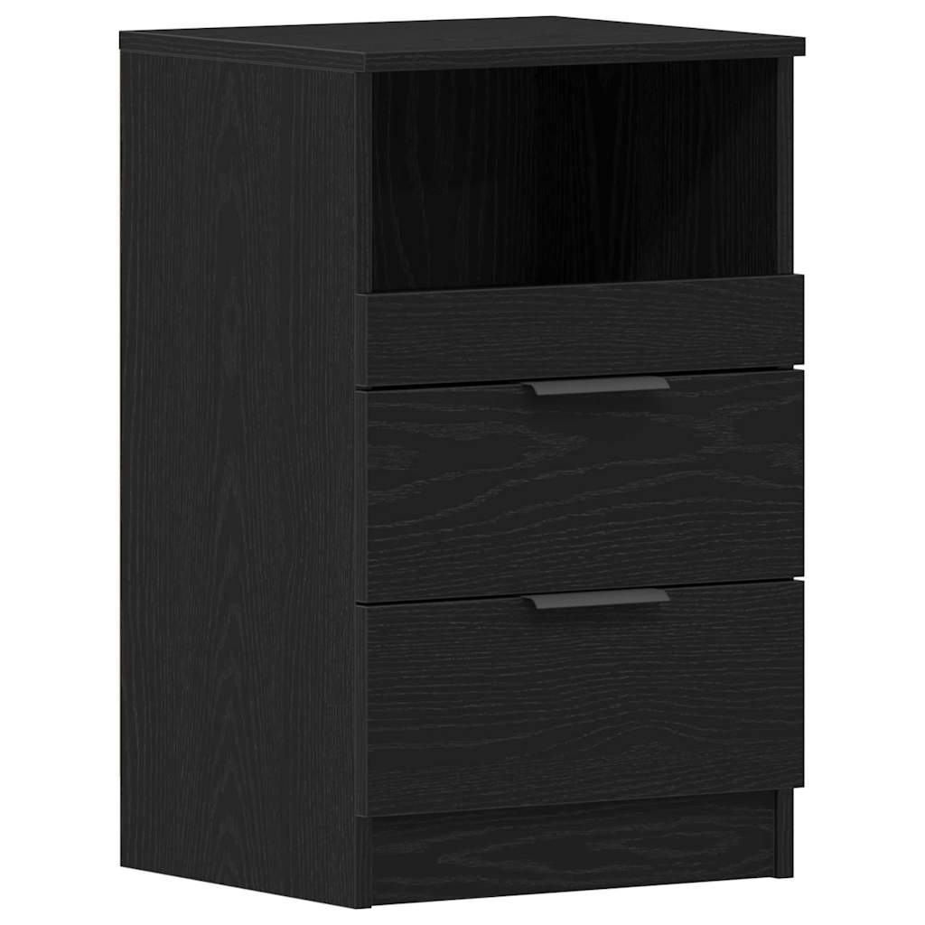 8721158771391_wbg-an-m_en_hd_1 vidaXL Bedside Cabinet Black oak 40 x 35 x 65 cm Engineered wood - Image 2