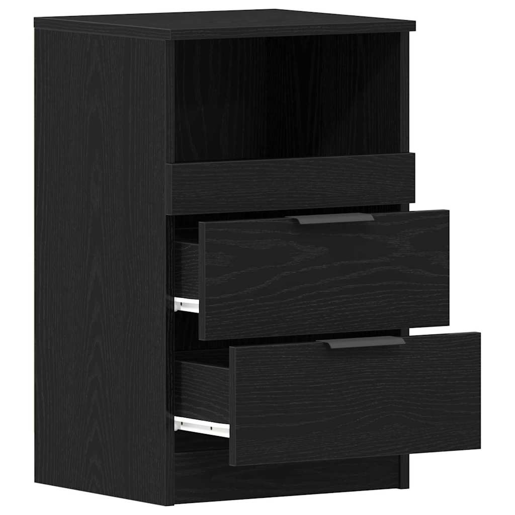 8721158771391_wbg-an_en_hd_2 vidaXL Bedside Cabinet Black oak 40 x 35 x 65 cm Engineered wood - Image 5