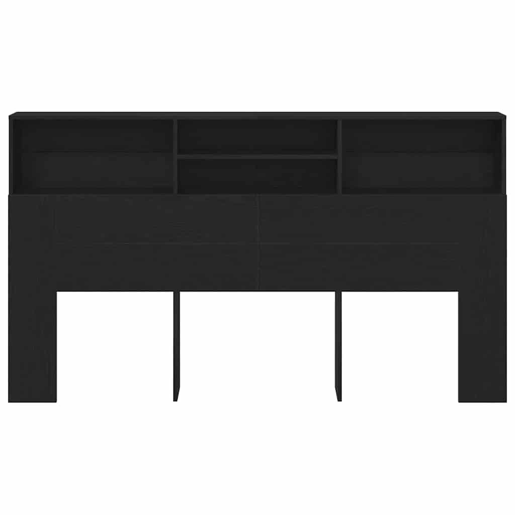 8721158771520_wbg-fr_en_hd_3 vidaXL Headboard Cabinet Black oak 180 x 19 x 103.5 cm Engineered wood - Image 6