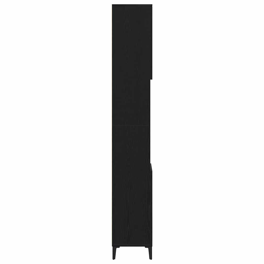 8721158772046_wbg-si_en_hd_5 vidaXL Bathroom Cabinet Black oak 30 x 30 x 190 cm Engineered Wood - Image 8