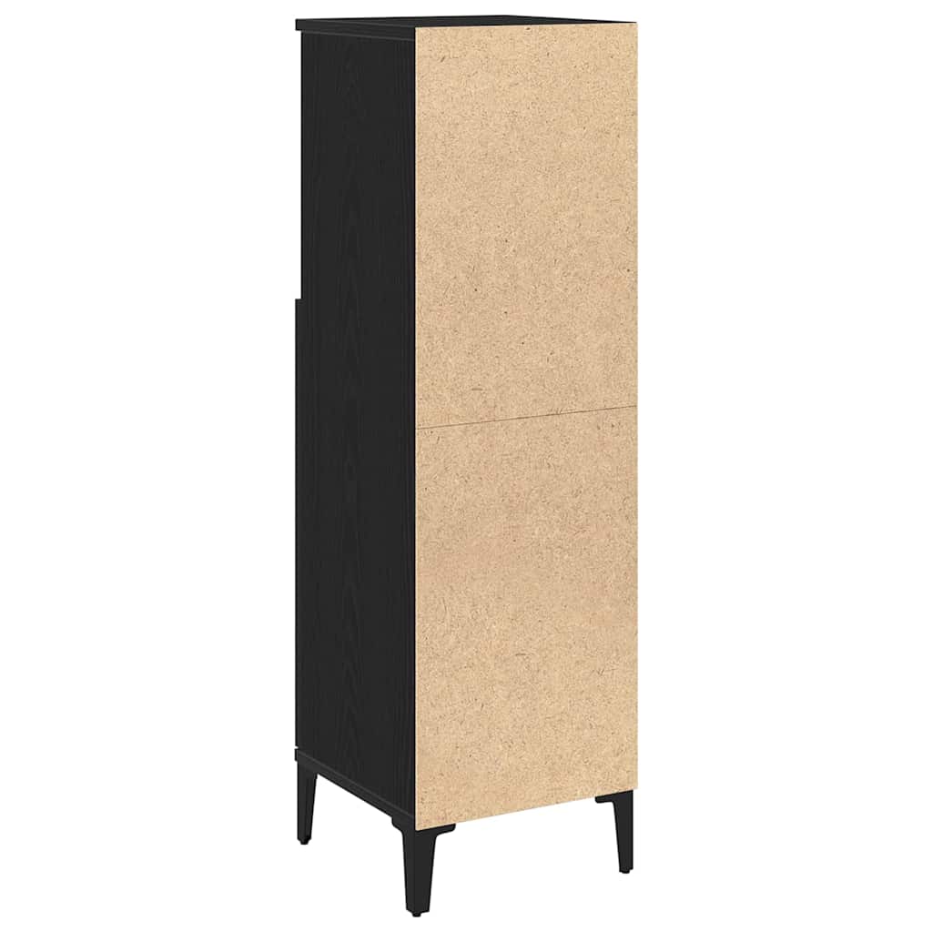 8721158772060_wbg-ba_en_hd_3 vidaXL Bathroom Cabinet Black oak 30 x 30 x 100 cm Engineered Wood - Image 8