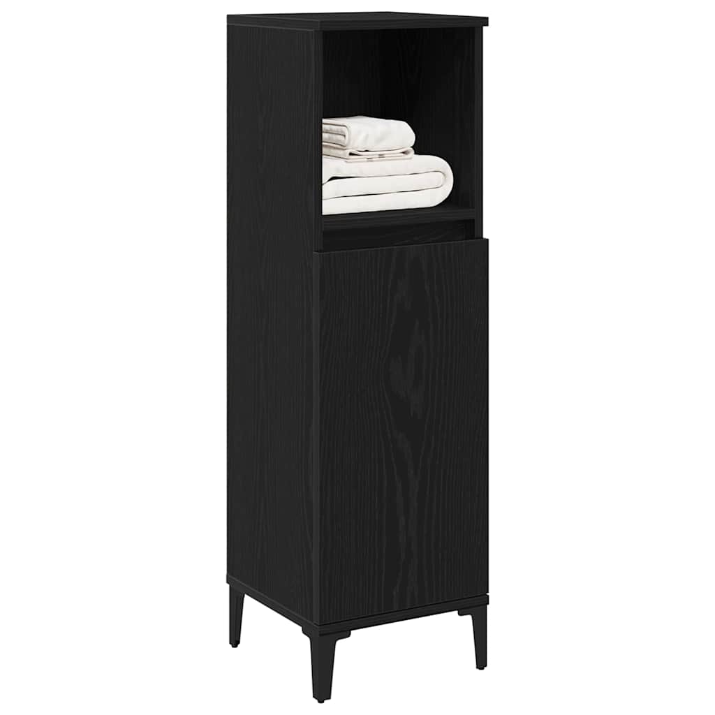 8721158772060_wbg-mo_en_hd_1 vidaXL Bathroom Cabinet Black oak 30 x 30 x 100 cm Engineered Wood - Image 3