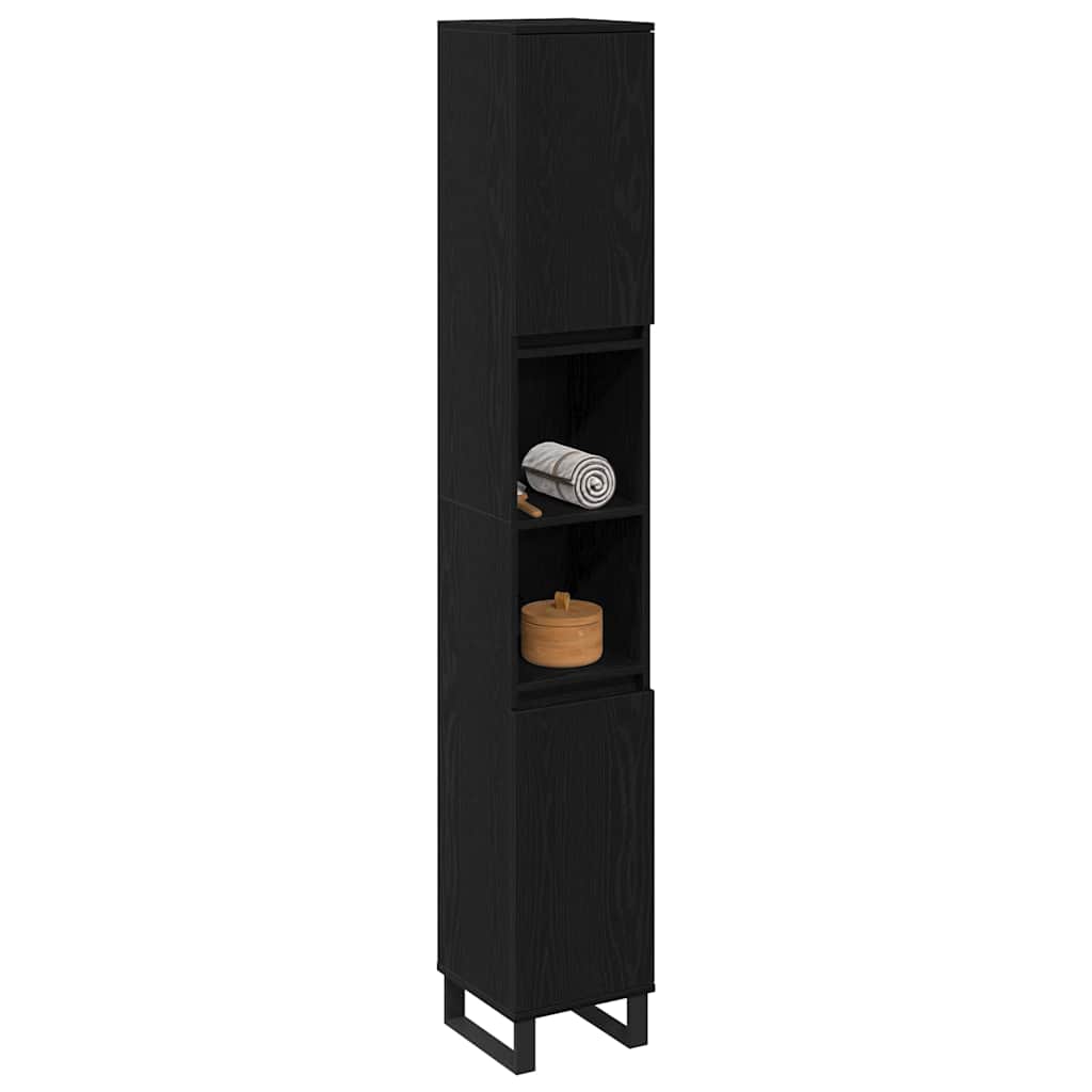 8721158772558_wbg-mo_en_hd_1 vidaXL Bathroom Cabinet Black oak 30 x 30 x 190 cm Engineered Wood - Image 4