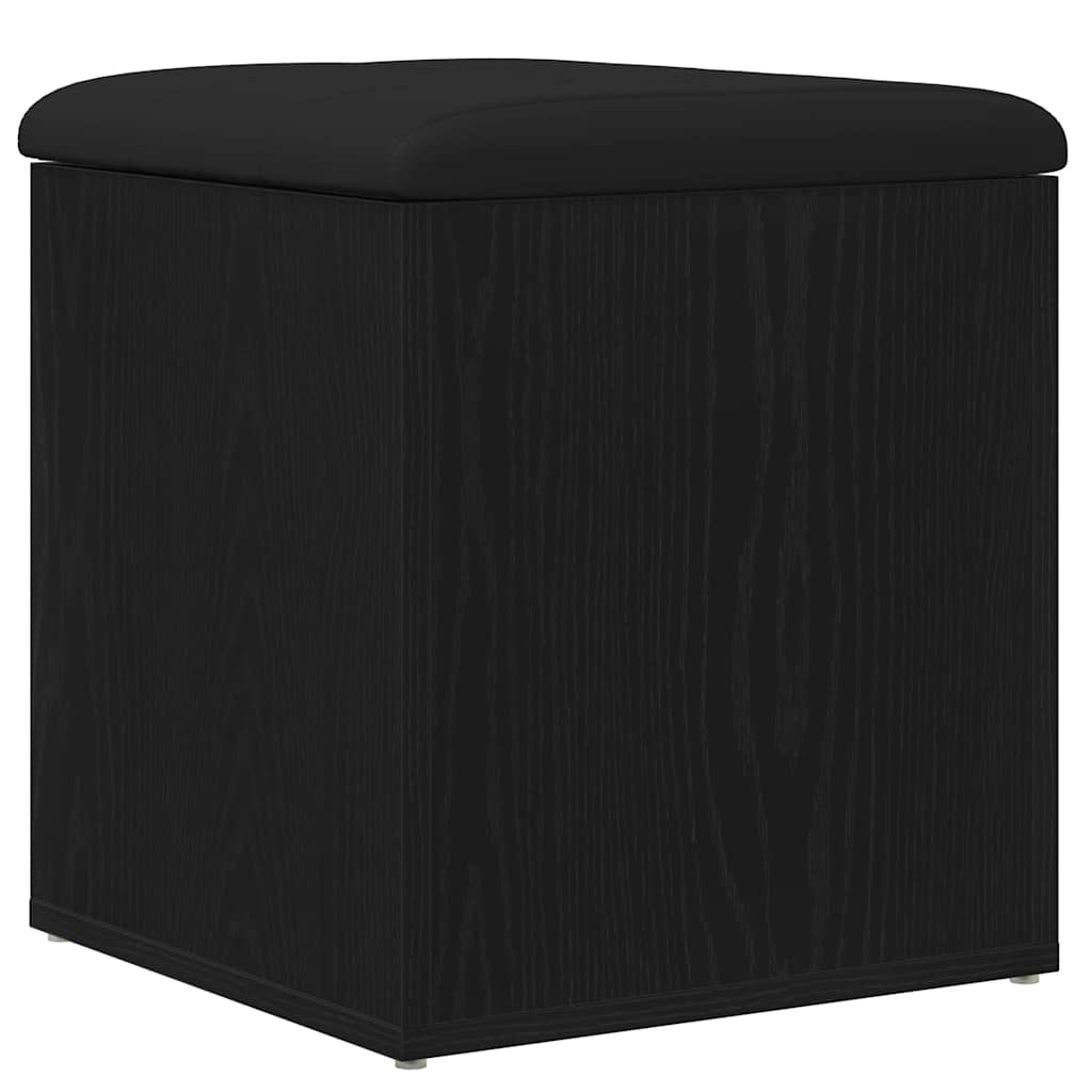 8721158773487_wbg-an-m_en_hd_1 vidaXL Storage Bench Black oak 42 x 42 x 45 cm Engineered Wood - Image 2