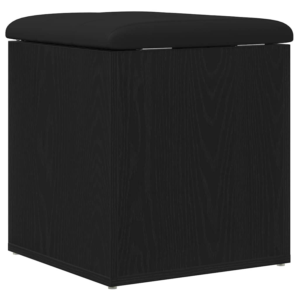 8721158773487_wbg-ba_en_hd_3 vidaXL Storage Bench Black oak 42 x 42 x 45 cm Engineered Wood - Image 8