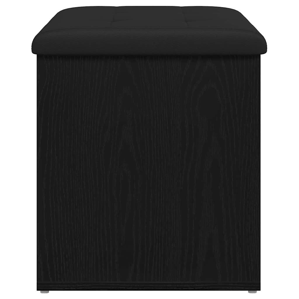8721158773494_wbg-si_en_hd_5 vidaXL Storage Bench Black oak 62 x 42 x 45 cm Engineered Wood - Image 7