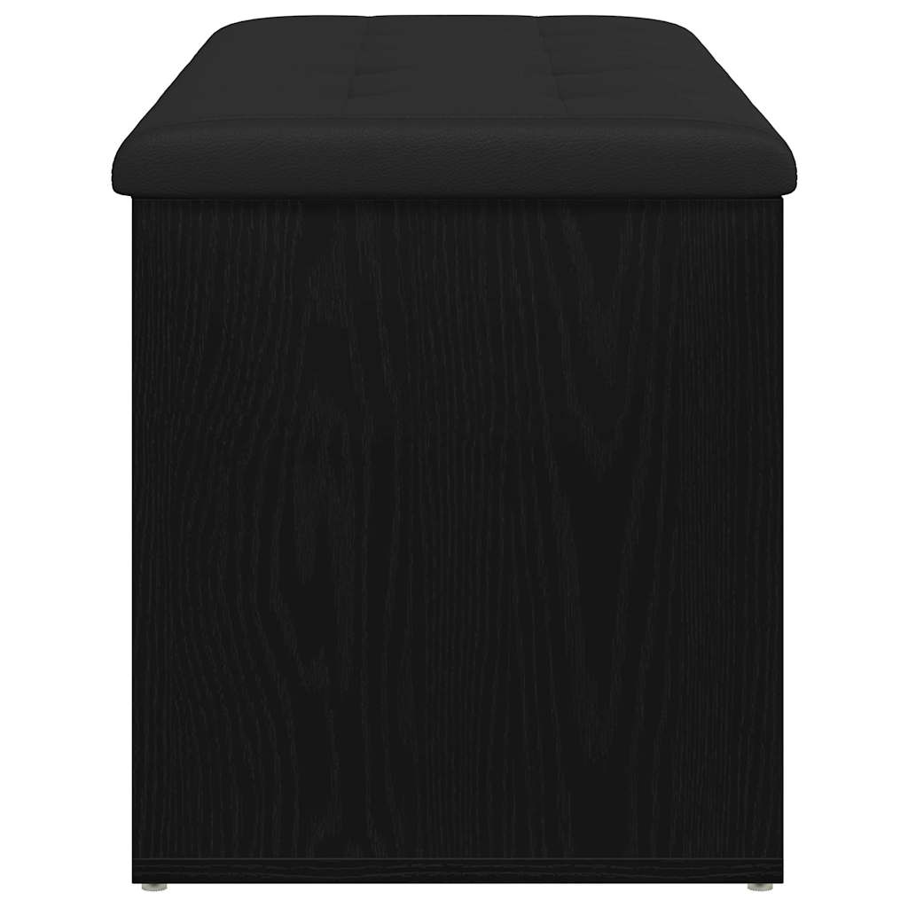 8721158773517_wbg-si_en_hd_5 vidaXL Storage Bench Black oak 102 x 42 x 45 cm Engineered Wood - Image 7