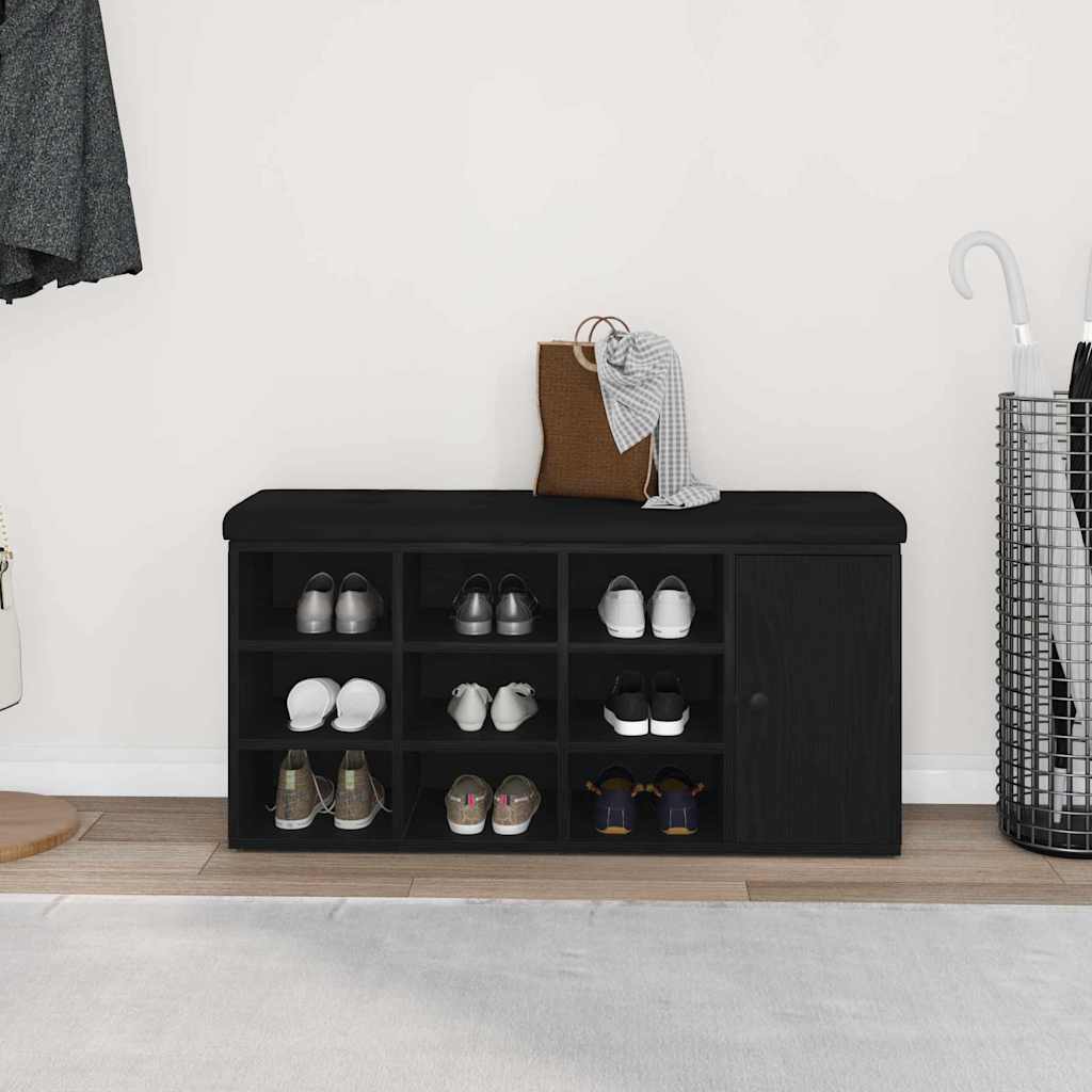 8721158773524_mo-im_en_hd_2 vidaXL Shoe Bench with Drawer Black 100 x 30 x 48 cm Engineered wood - Image 4