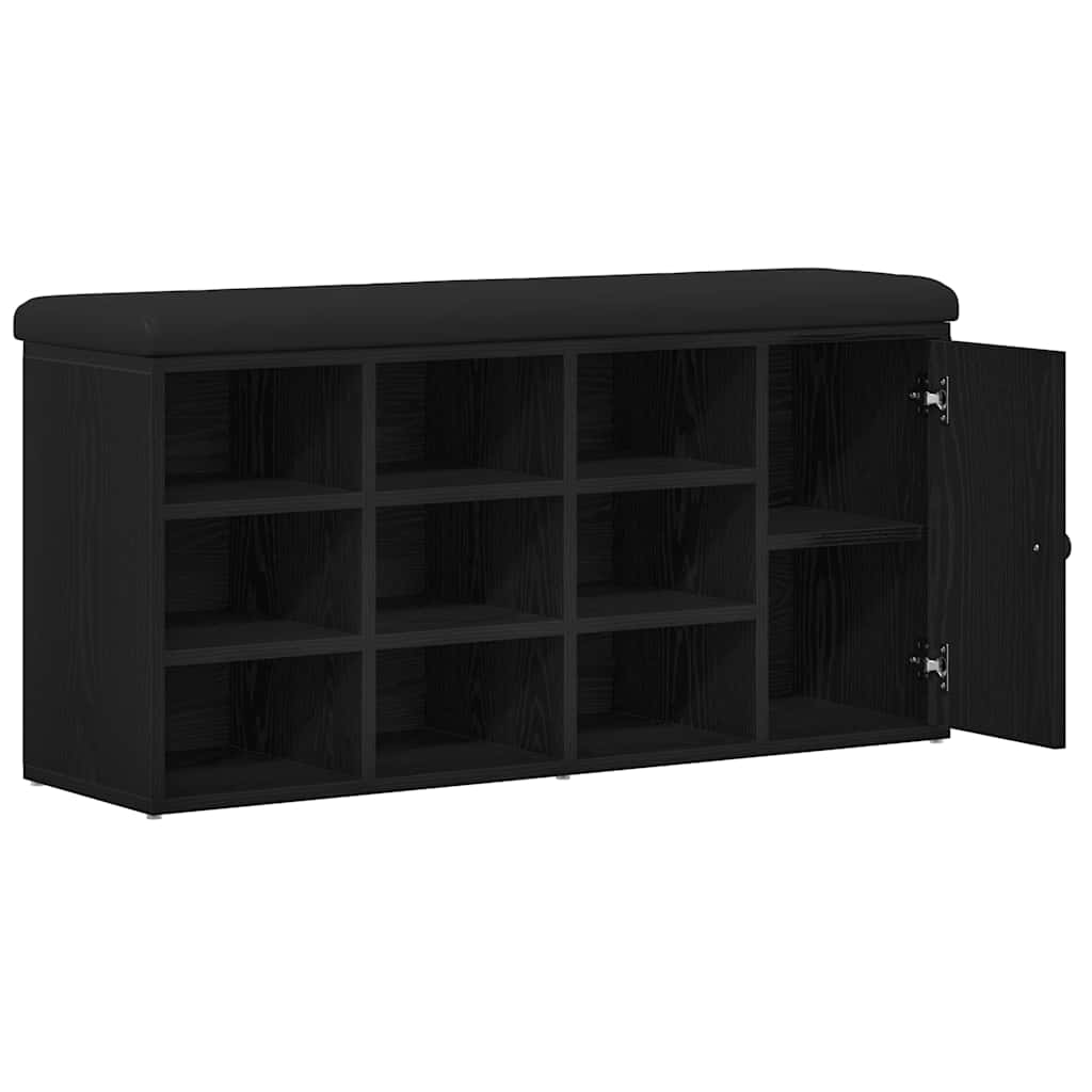 8721158773524_wbg-an_en_hd_2 vidaXL Shoe Bench with Drawer Black 100 x 30 x 48 cm Engineered wood - Image 5