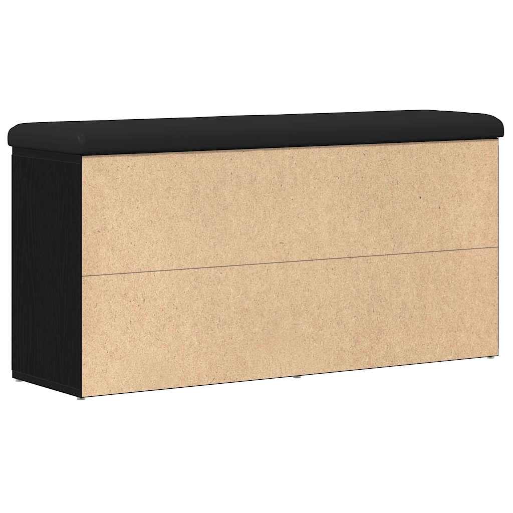 8721158773524_wbg-ba_en_hd_3 vidaXL Shoe Bench with Drawer Black 100 x 30 x 48 cm Engineered wood - Image 8