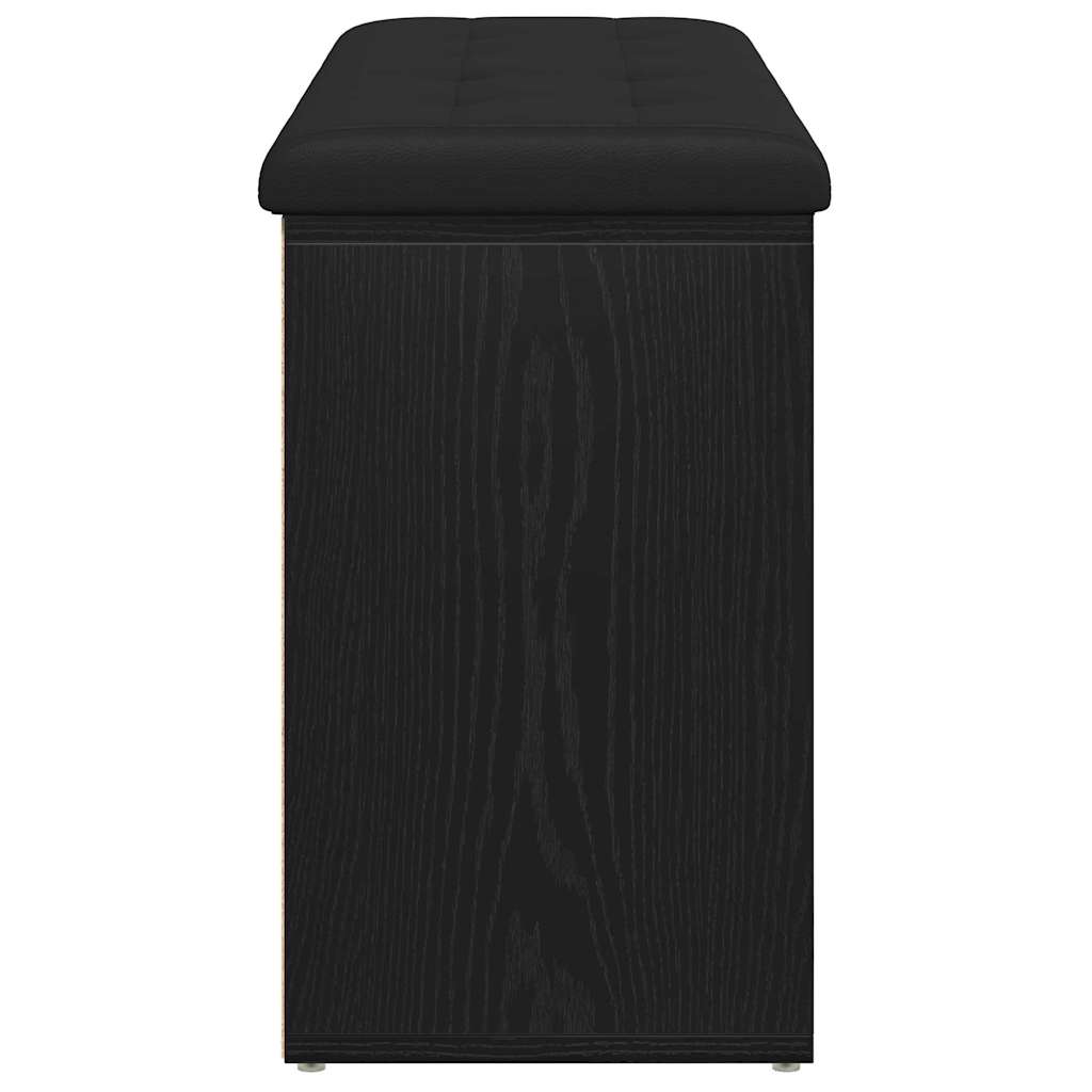 8721158773524_wbg-si_en_hd_5 vidaXL Shoe Bench with Drawer Black 100 x 30 x 48 cm Engineered wood - Image 7