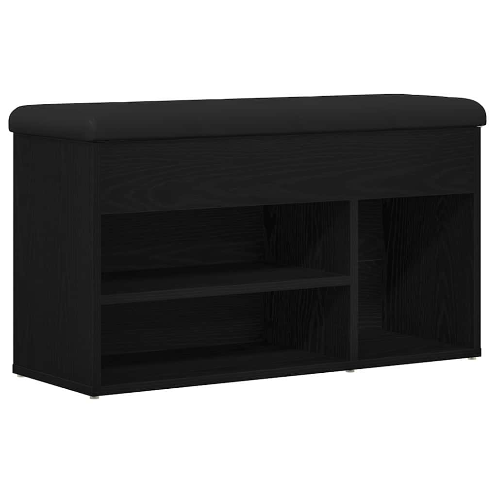 8721158773555_wbg-an-m_en_hd_1 vidaXL Shoe Bench with Storage Black 80 x 30 x 45 cm Engineered wood - Image 2