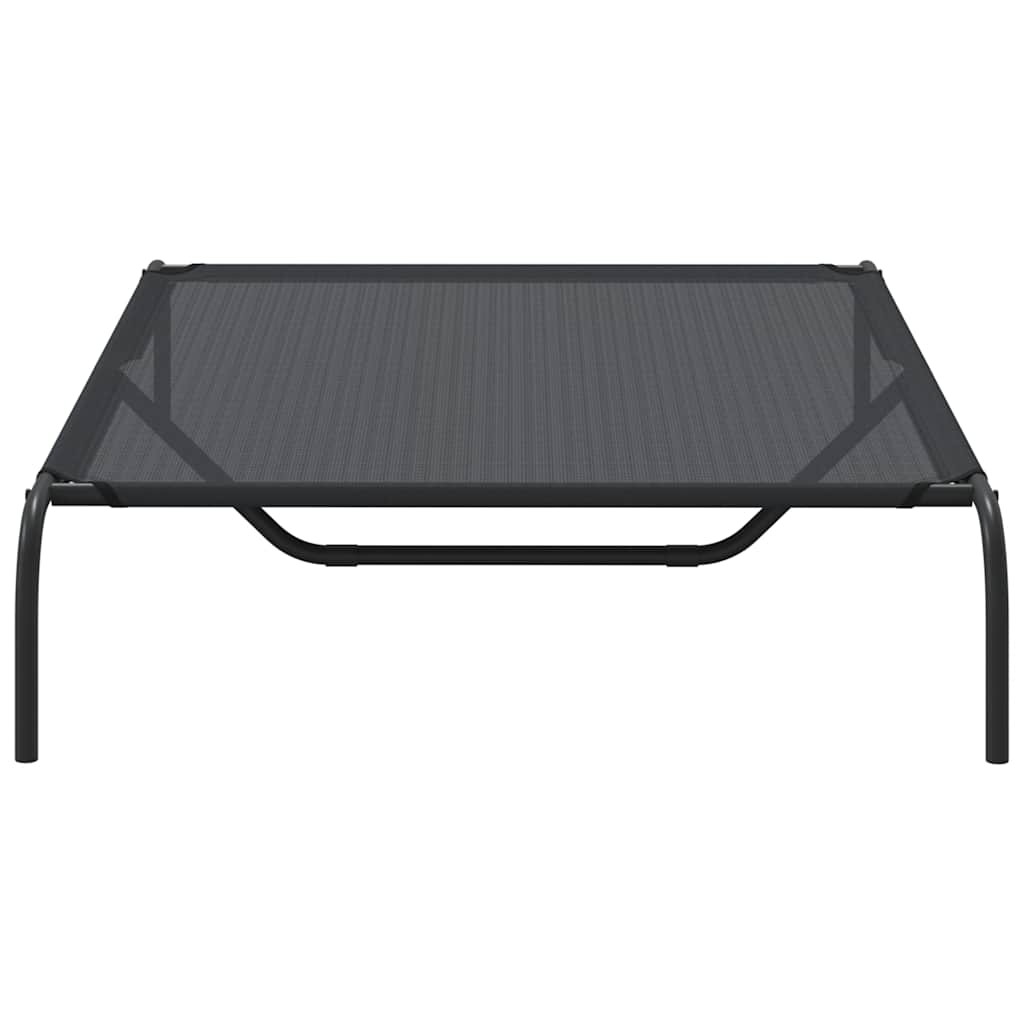 8721158782106_g_en_hd_3 vidaXL Elevated Dog Bed Black 130x80x20 cm Textilene and Steel - Image 5