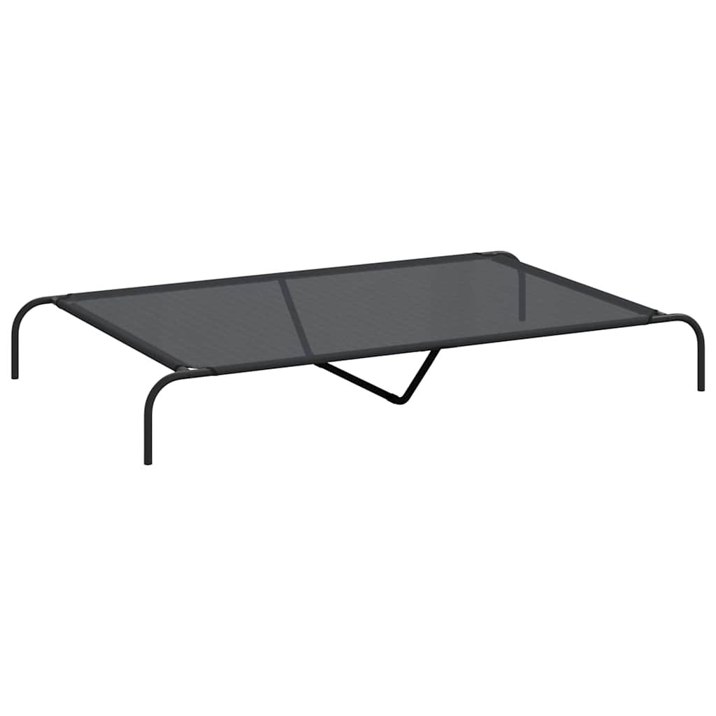8721158782113_a_en_hd_1 vidaXL Elevated Dog Bed Black 150x90x20 cm Textilene and Steel - Image 2