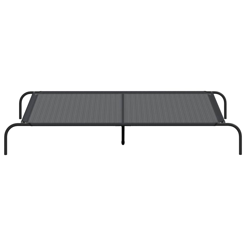 8721158782113_g_en_hd_2 vidaXL Elevated Dog Bed Black 150x90x20 cm Textilene and Steel - Image 4