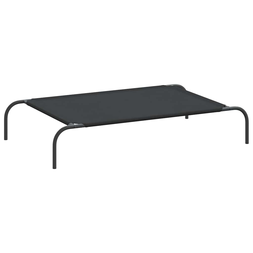 8721158782137_a_en_hd_1 vidaXL Elevated Dog Bed Black 110x65x20 cm Oxford Fabric and Steel - Image 2
