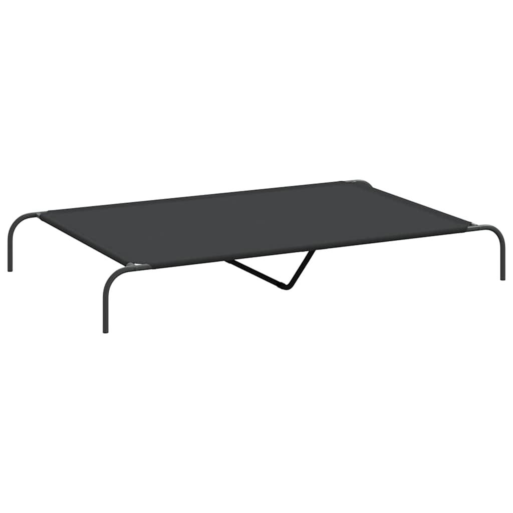 8721158782151_a_en_hd_1 vidaXL Elevated Dog Bed Black 150x90x20 cm Oxford Fabric and Steel - Image 2