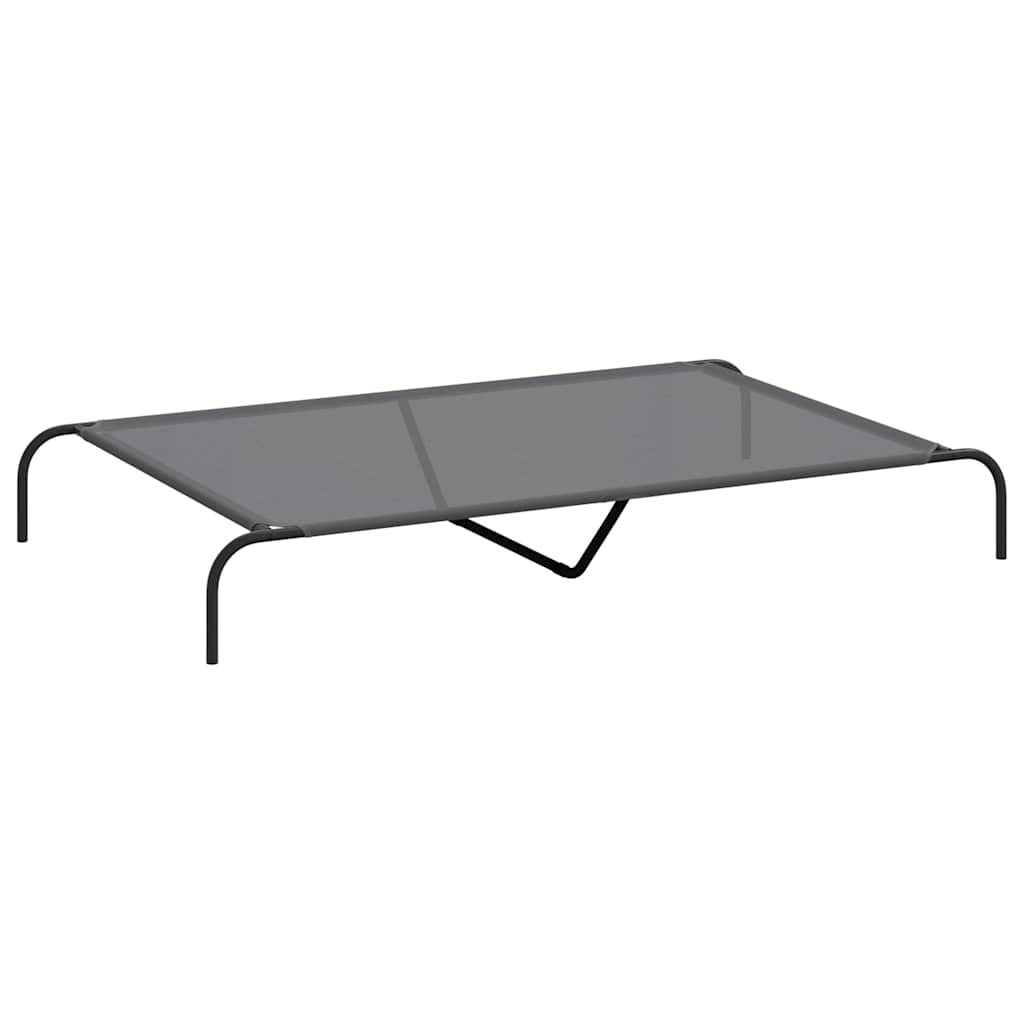 8721158782199_a_en_hd_1 vidaXL Elevated Dog Bed Grey 150x90x20 cm Textilene and Steel - Image 2