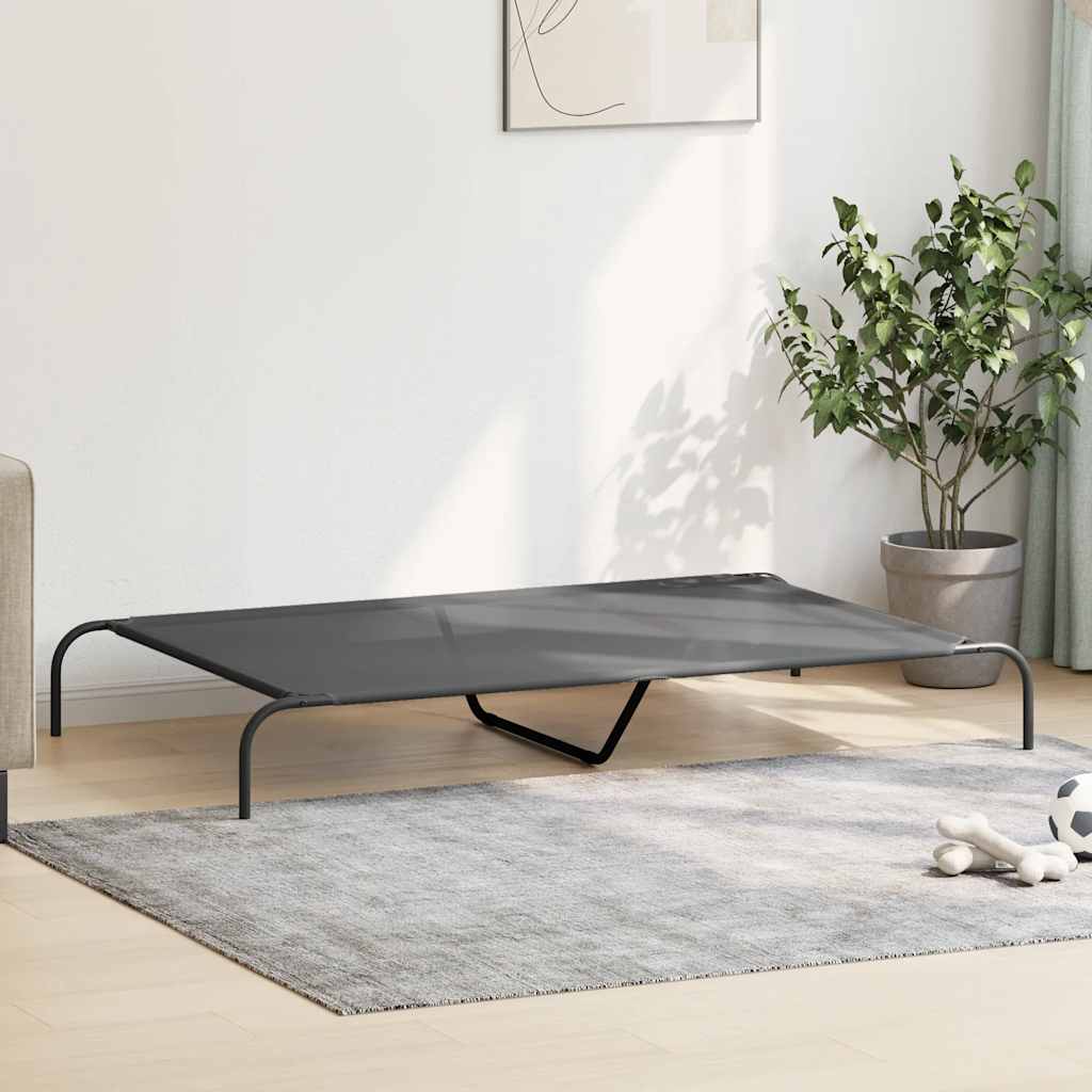 8721158782199_g_en_hd_1 vidaXL Elevated Dog Bed Grey 150x90x20 cm Textilene and Steel - Image 3
