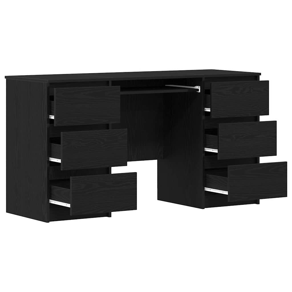 8721158783028_wbg-an_en_hd_2 vidaXL Desk Black oak 140 x 50 x 76 cm Engineered wood - Image 6