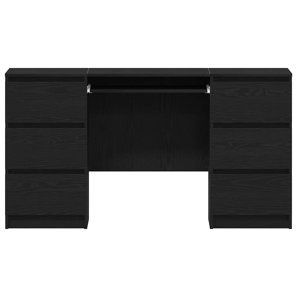 8721158783028_wbg-fr_en_hd_4 vidaXL Desk Black oak 140 x 50 x 76 cm Engineered wood - Image 7