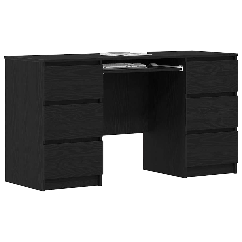 8721158783028_wbg-mo_en_hd_1 vidaXL Desk Black oak 140 x 50 x 76 cm Engineered wood - Image 4
