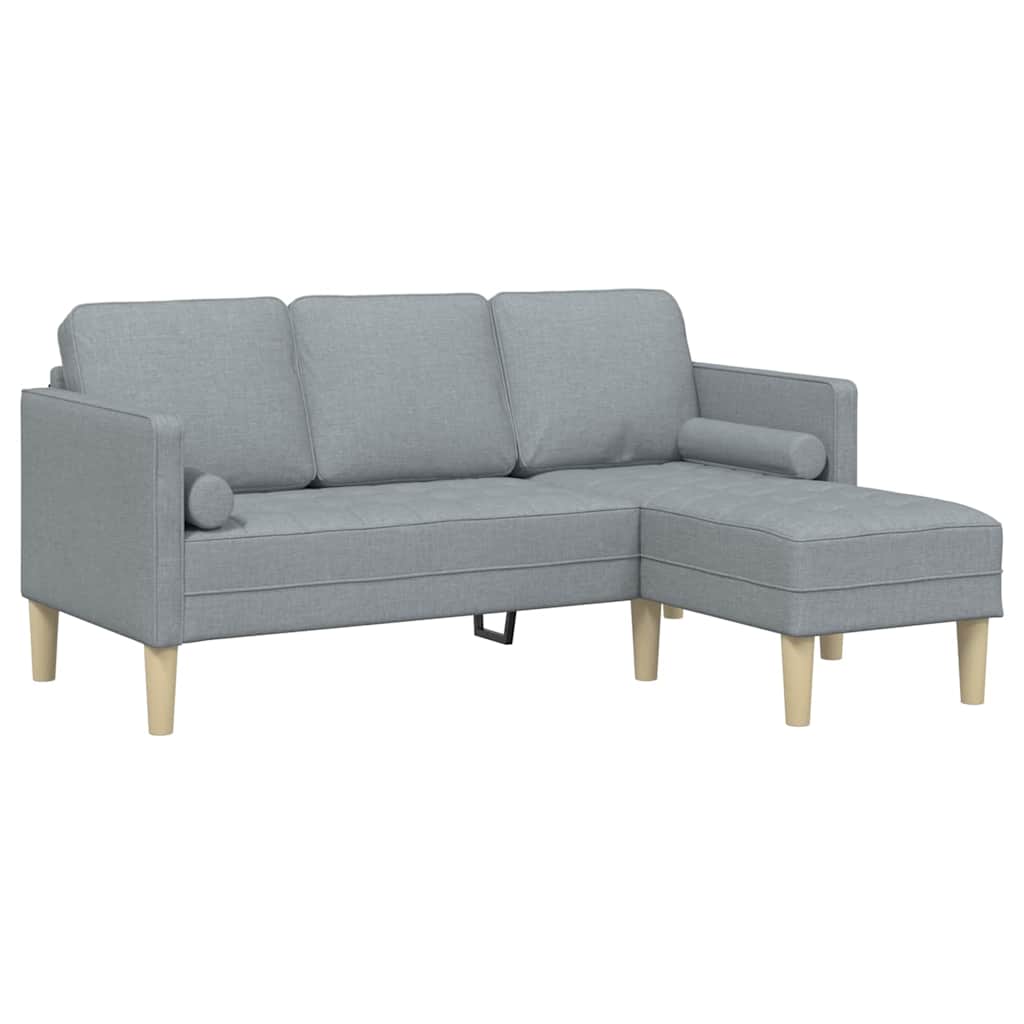 8721158783844_wbg-an-m_en_hd_1 vidaXL Sofa Set Light grey 173 x 131 x 67 cm Fabric - Image 2