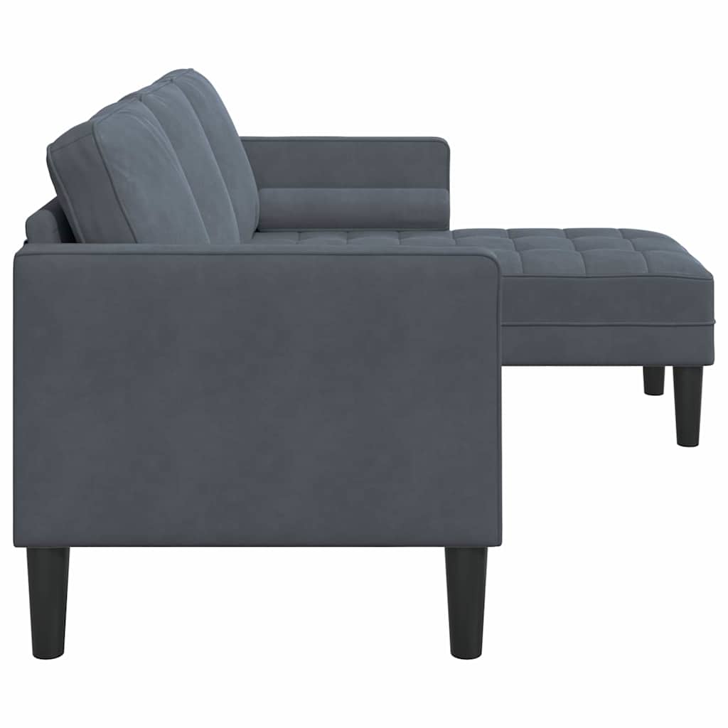 8721158783974_wbg-si_en_hd_4 vidaXL Sofa Set Dark grey 173 x 131 x 67 cm Velvet - Image 5