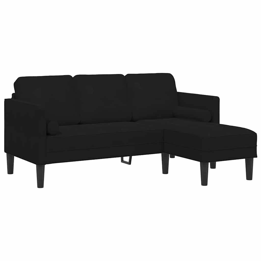 8721158784025_wbg-an-m_en_hd_1 vidaXL Sofa Set Black 173 x 131 x 67 cm Velvet - Image 2