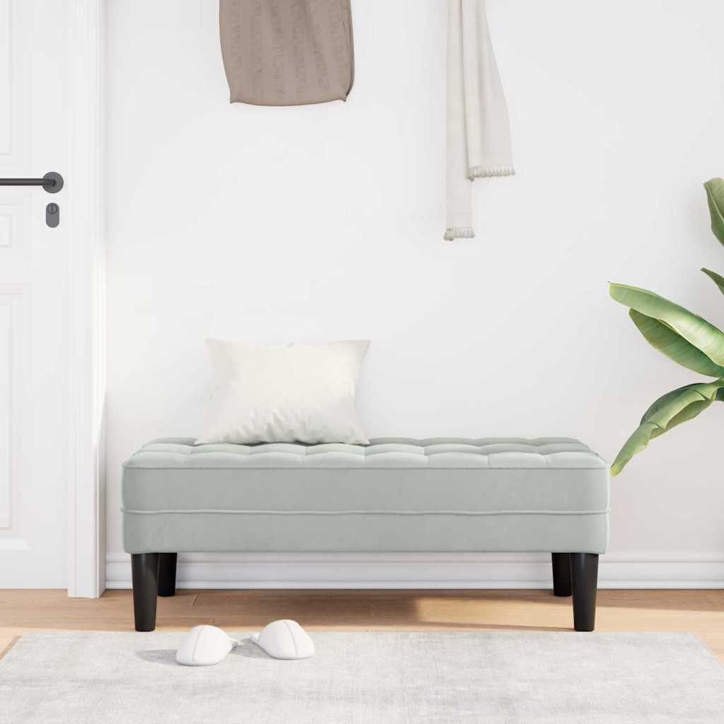 8721158784186_mo-im_en_hd_2 vidaXL Bench Light grey 113 x 57 x 39 cm Velvet - Image 3