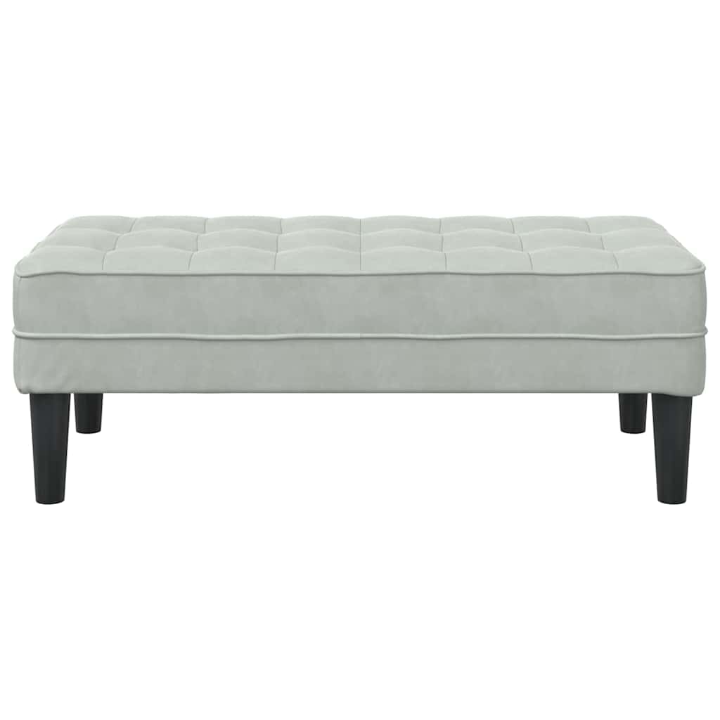 8721158784186_wbg-fr_en_hd_3 vidaXL Bench Light grey 113 x 57 x 39 cm Velvet - Image 4