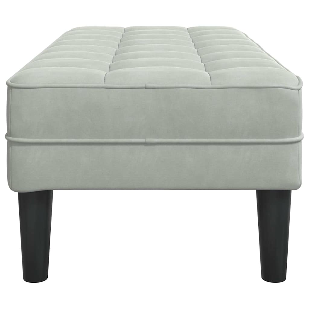 8721158784186_wbg-si_en_hd_4 vidaXL Bench Light grey 113 x 57 x 39 cm Velvet - Image 5