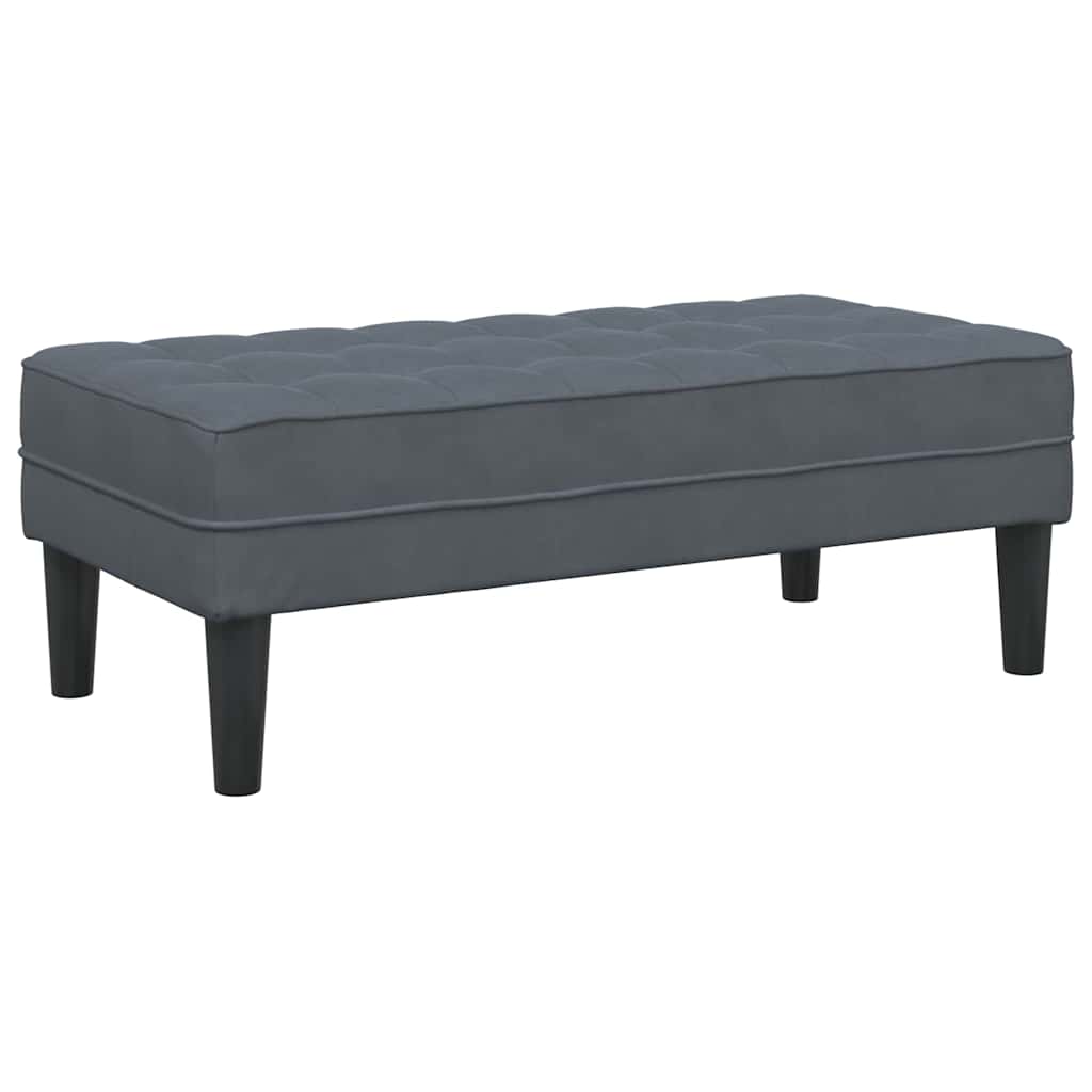 8721158784193_wbg-an-m_en_hd_1 vidaXL Bench Dark grey 113 x 57 x 39 cm Velvet - Image 2