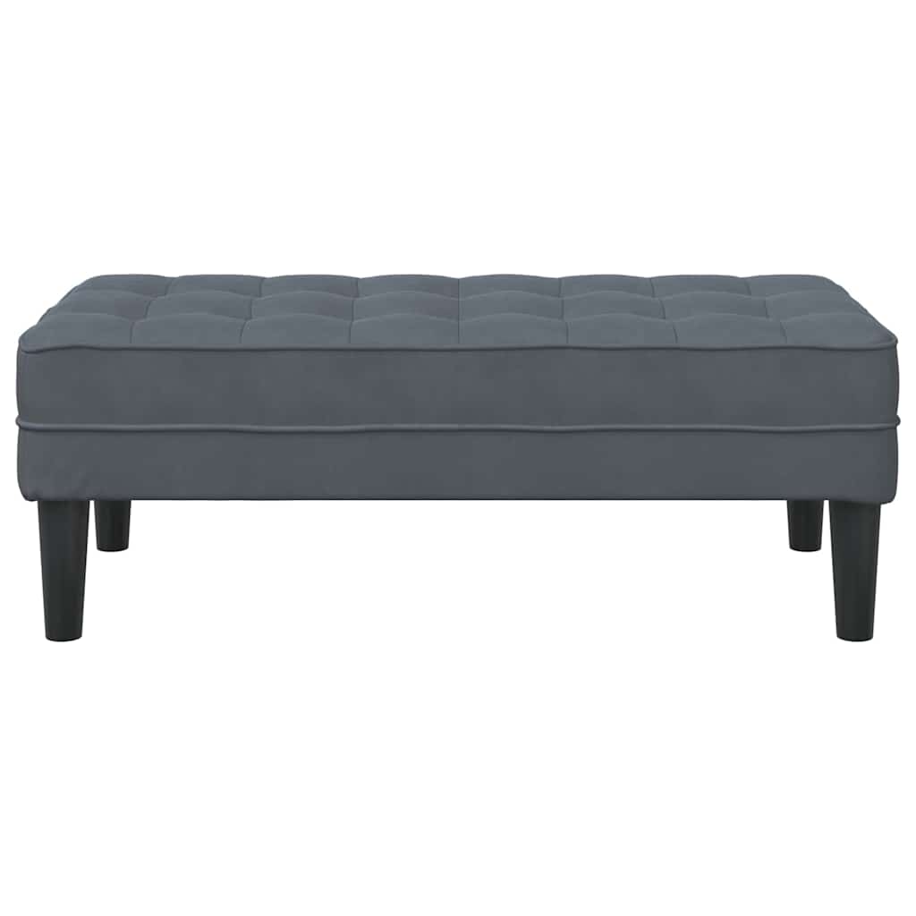 8721158784193_wbg-fr_en_hd_3 vidaXL Bench Dark grey 113 x 57 x 39 cm Velvet - Image 4