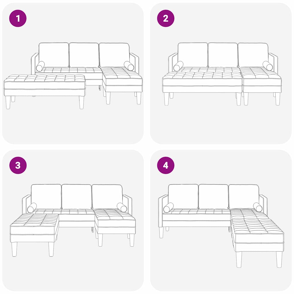8721158785596_wbg-fu_en_hd_1 vidaXL Sofa Set 2 pcs Light Grey 173 x 131 x 67 cm Fabric - Image 10