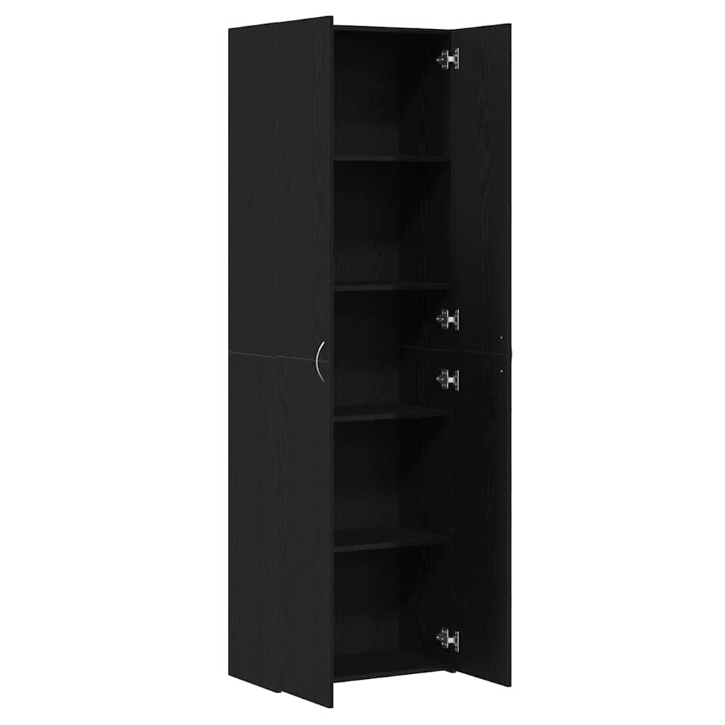 8721158785947_wbg-an_en_hd_2 vidaXL Office Cabinet Black oak 60 x 32 x 190 Engineered wood - Image 5