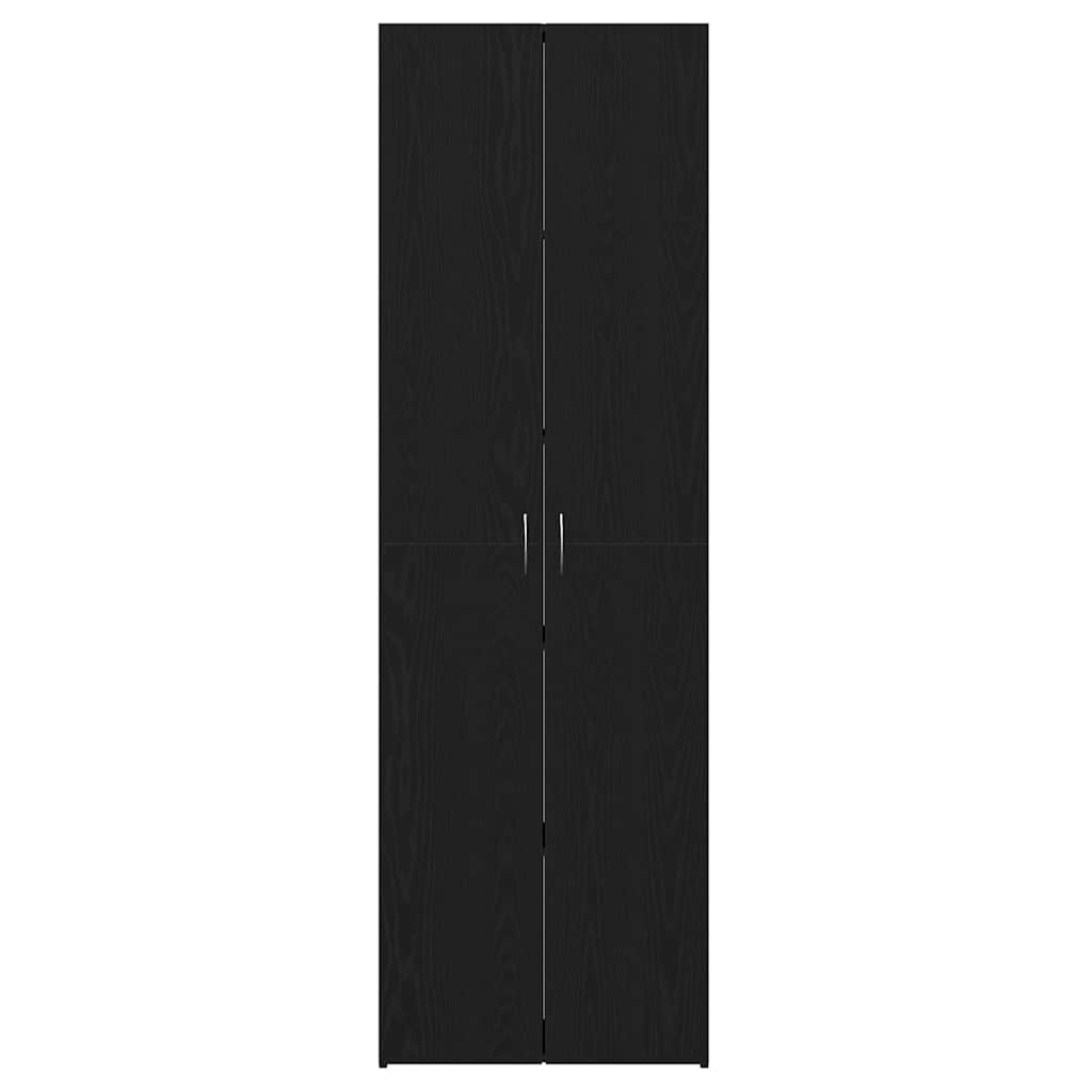 8721158785947_wbg-fr_en_hd_4 vidaXL Office Cabinet Black oak 60 x 32 x 190 Engineered wood - Image 7