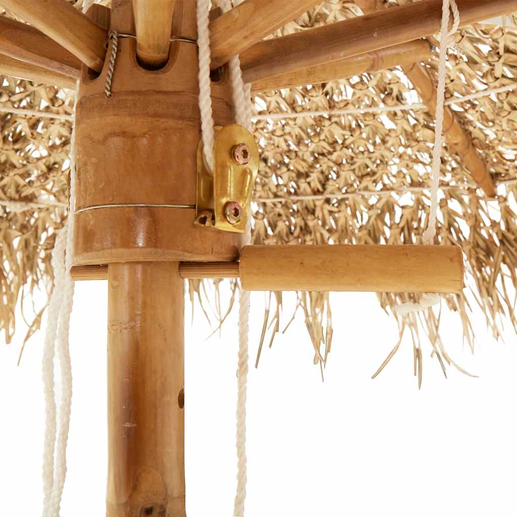 8721158786654_g_en_hd_6 vidaXL Tiki Umbrella with Banana Leaf Canopy 180 cm Bamboo - Image 8