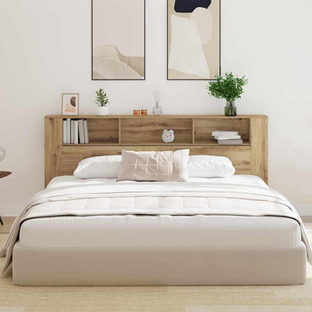 8721158789068_mo-im_en_hd_2 vidaXL Headboard Cabinet 220 x 18.5 x 104.5 cm Engineered wood - Image 4