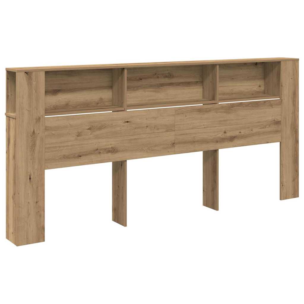 8721158789068_wbg-an-m_en_hd_1 vidaXL Headboard Cabinet 220 x 18.5 x 104.5 cm Engineered wood - Image 2