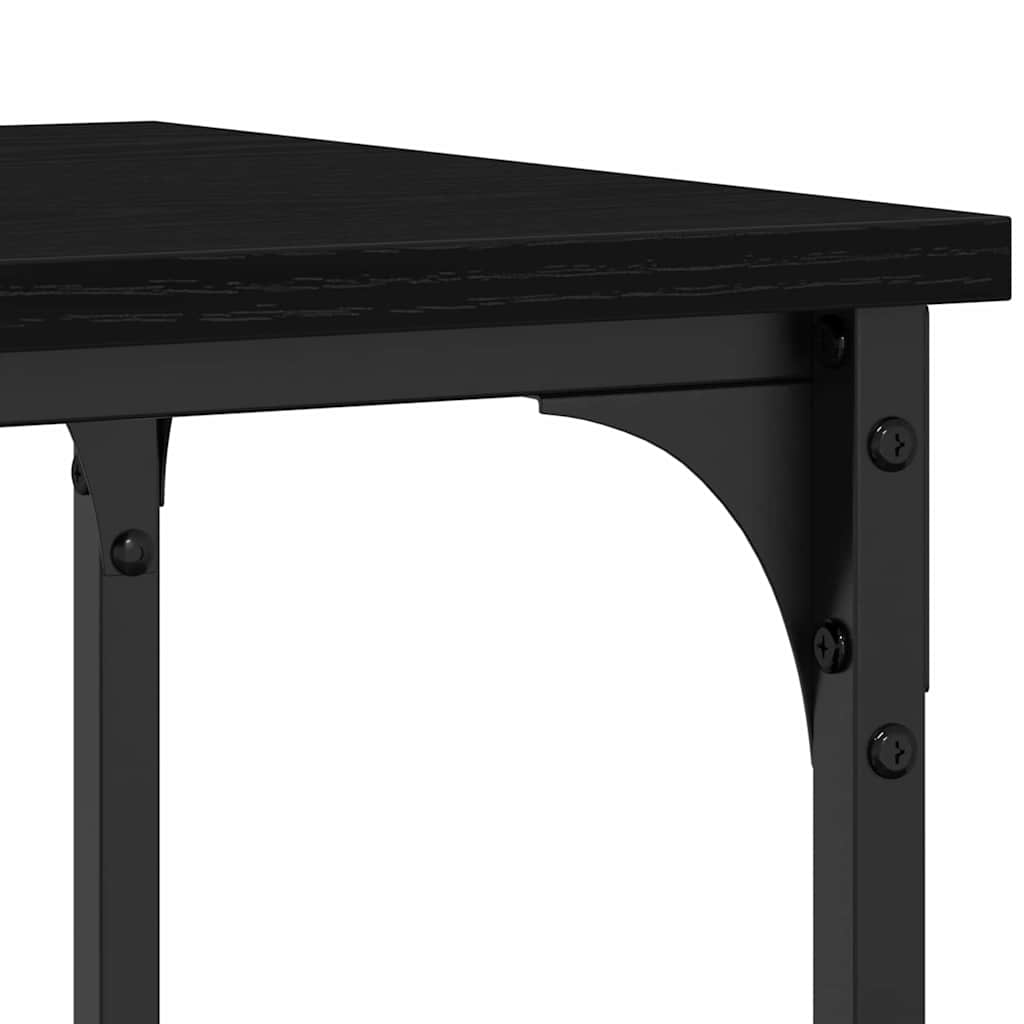 8721158794178_detail_en_hd_1 vidaXL Console Table with Shelf Black oak 100 x 35 x 75 cm - Image 9