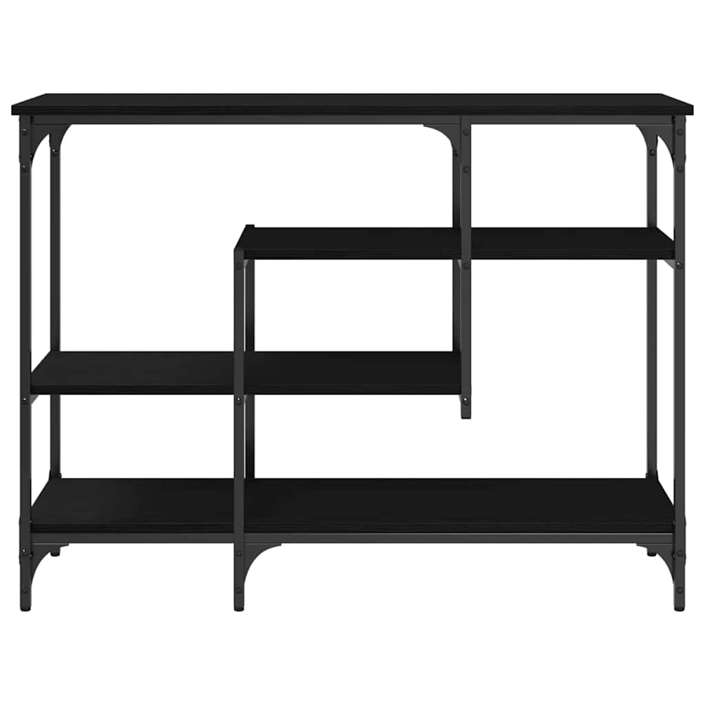 8721158794178_wbg-fr_en_hd_3 vidaXL Console Table with Shelf Black oak 100 x 35 x 75 cm - Image 6