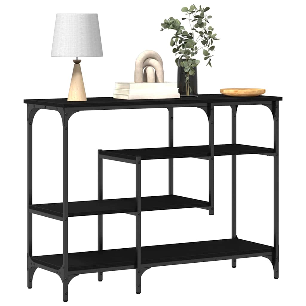 8721158794178_wbg-mo_en_hd_1 vidaXL Console Table with Shelf Black oak 100 x 35 x 75 cm - Image 4