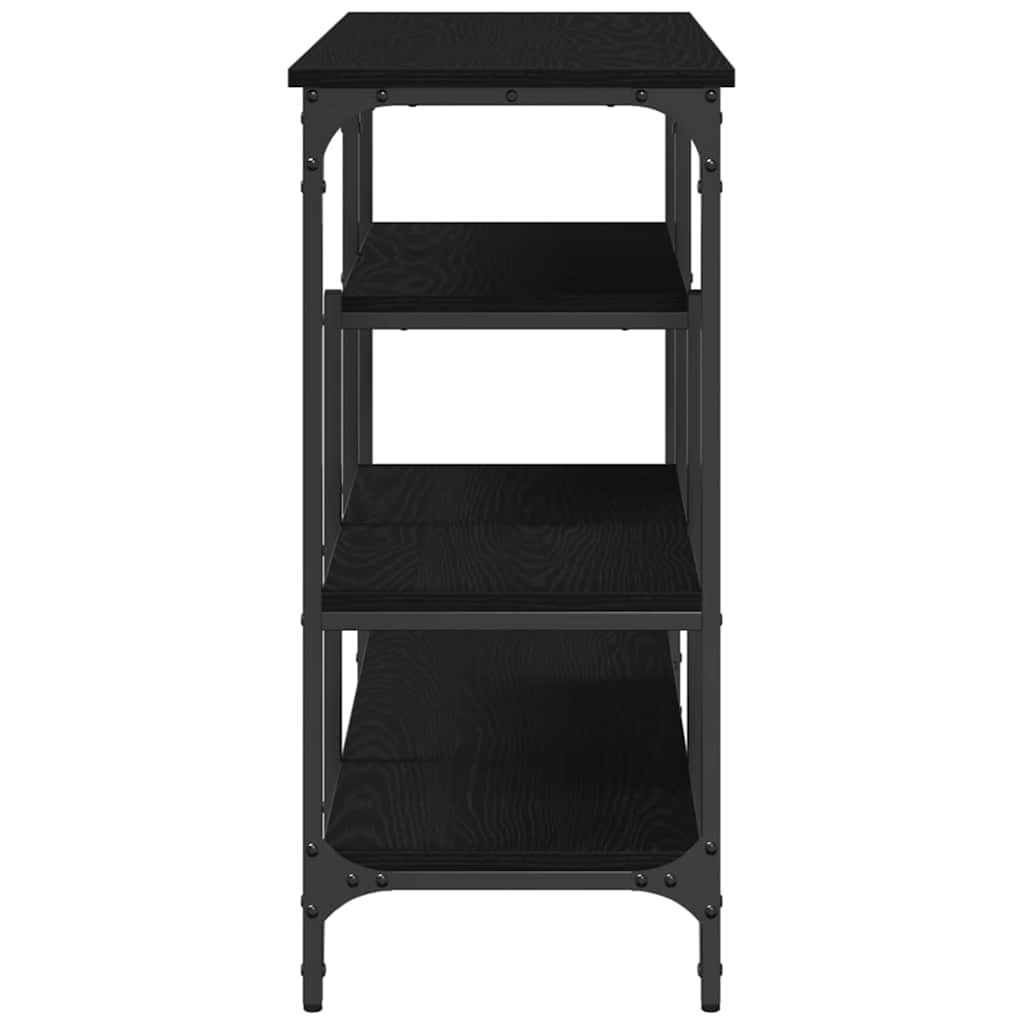 8721158794178_wbg-si_en_hd_4 vidaXL Console Table with Shelf Black oak 100 x 35 x 75 cm - Image 7