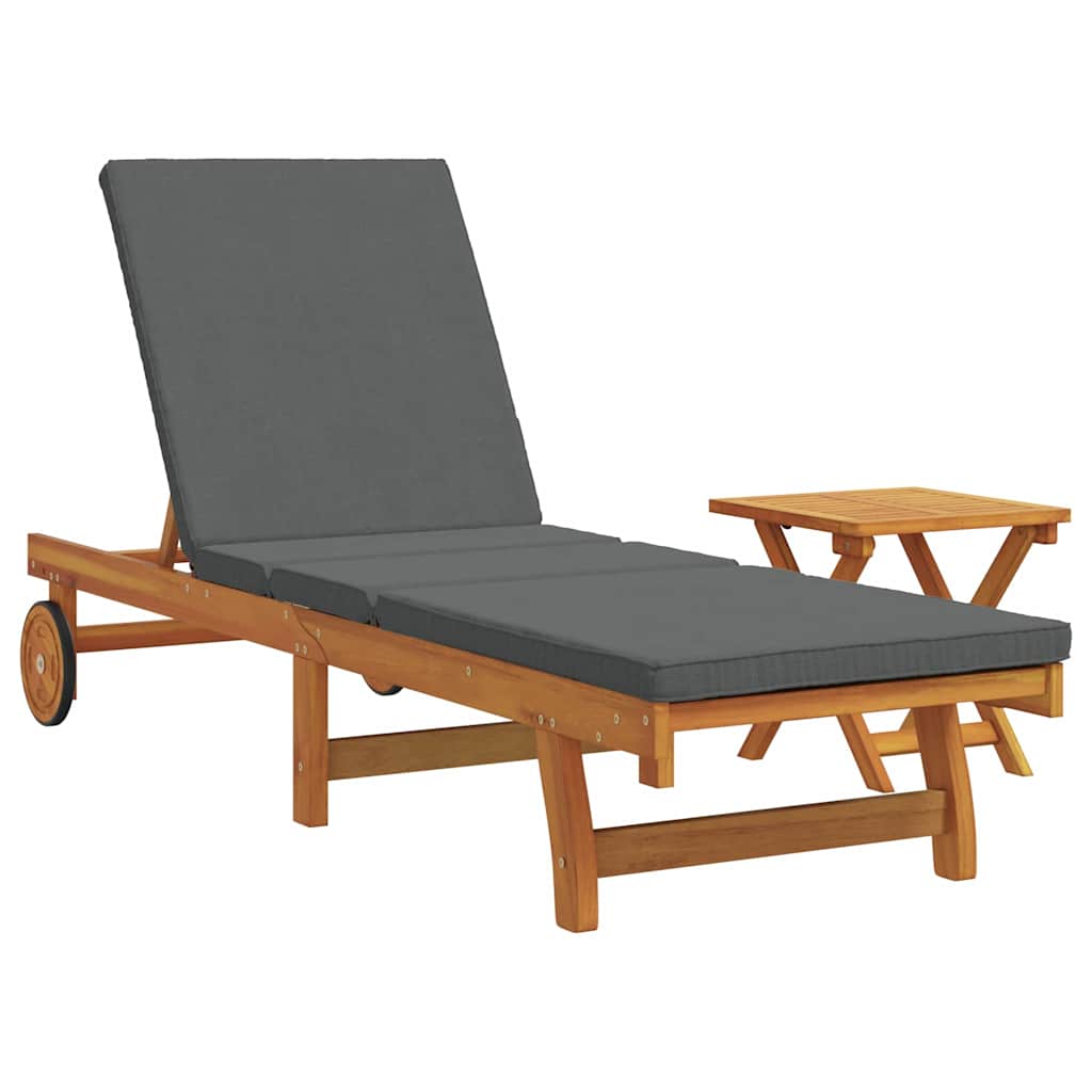8721158827784_wbg-an-m_en_hd_3 vidaXL Sun Lounger 2 pcs Brown 40 x 40 x 40cm Solid Acacia wood - Image 2