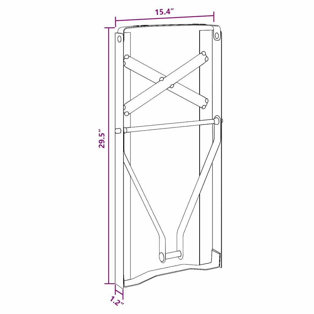 8721158828101_wbg-siz_en_hd_1 vidaXL Beer Table Leg 2 pcs Black 39 x 3 x 75 cm Powder-Coated Steel - Image 12